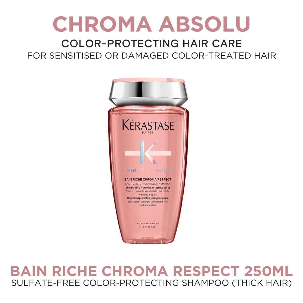 Kérastase Chroma Absolu Sulfate-Free Nourishing Protective Shampoo (Thick Hair) 250ml